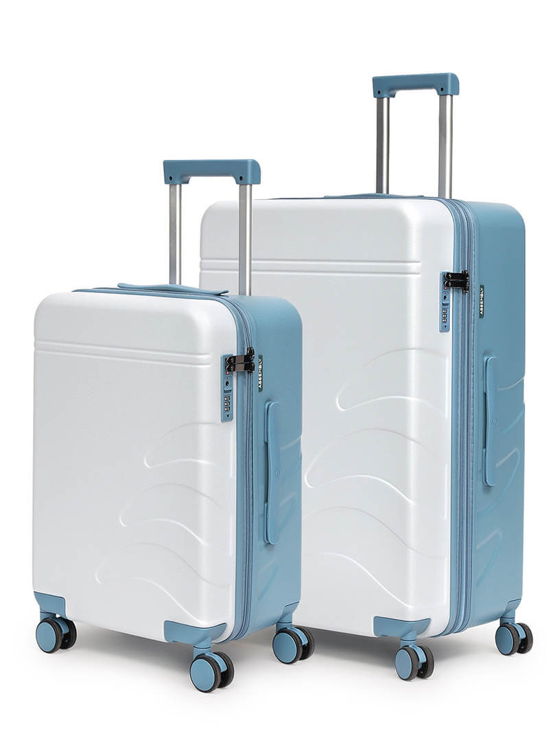 Flowe Combo | Blue | Cabin+Large Hard Luggage