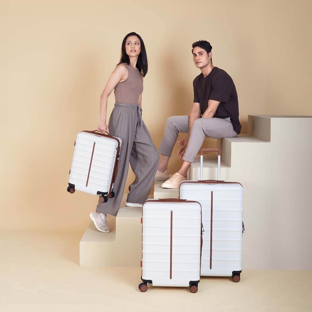Odyssey Combo | Sand | Set of 3 Hard Luggage