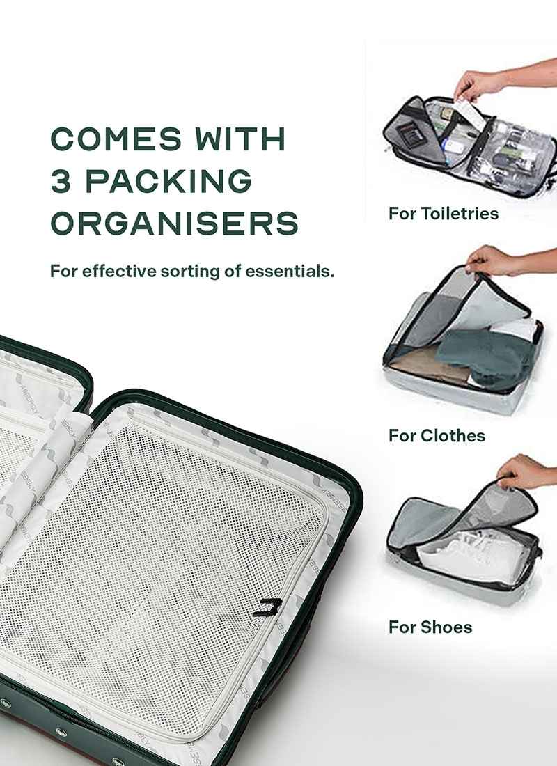 RoverPro | Green | Cabin Hard Luggage