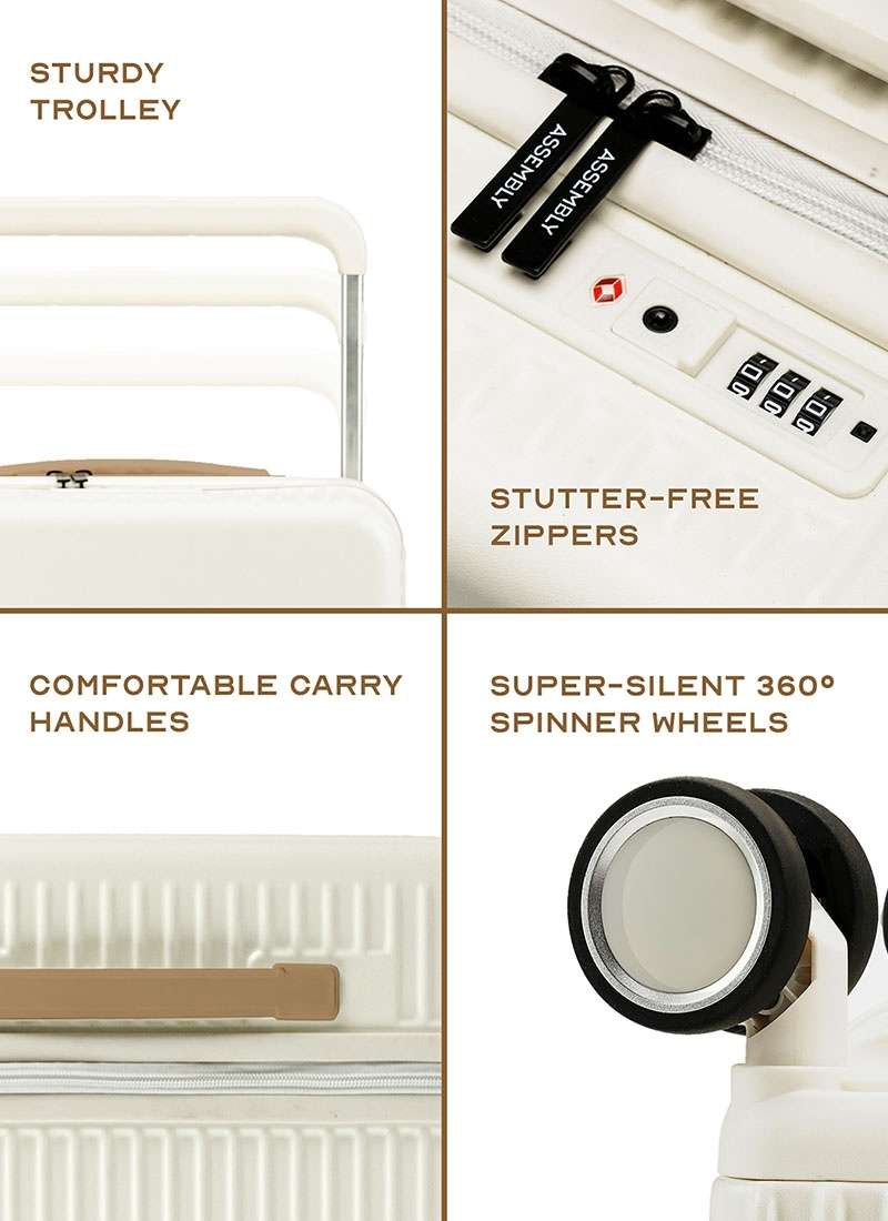 Rover Combo | Moon-White | Set of 3 Luggage