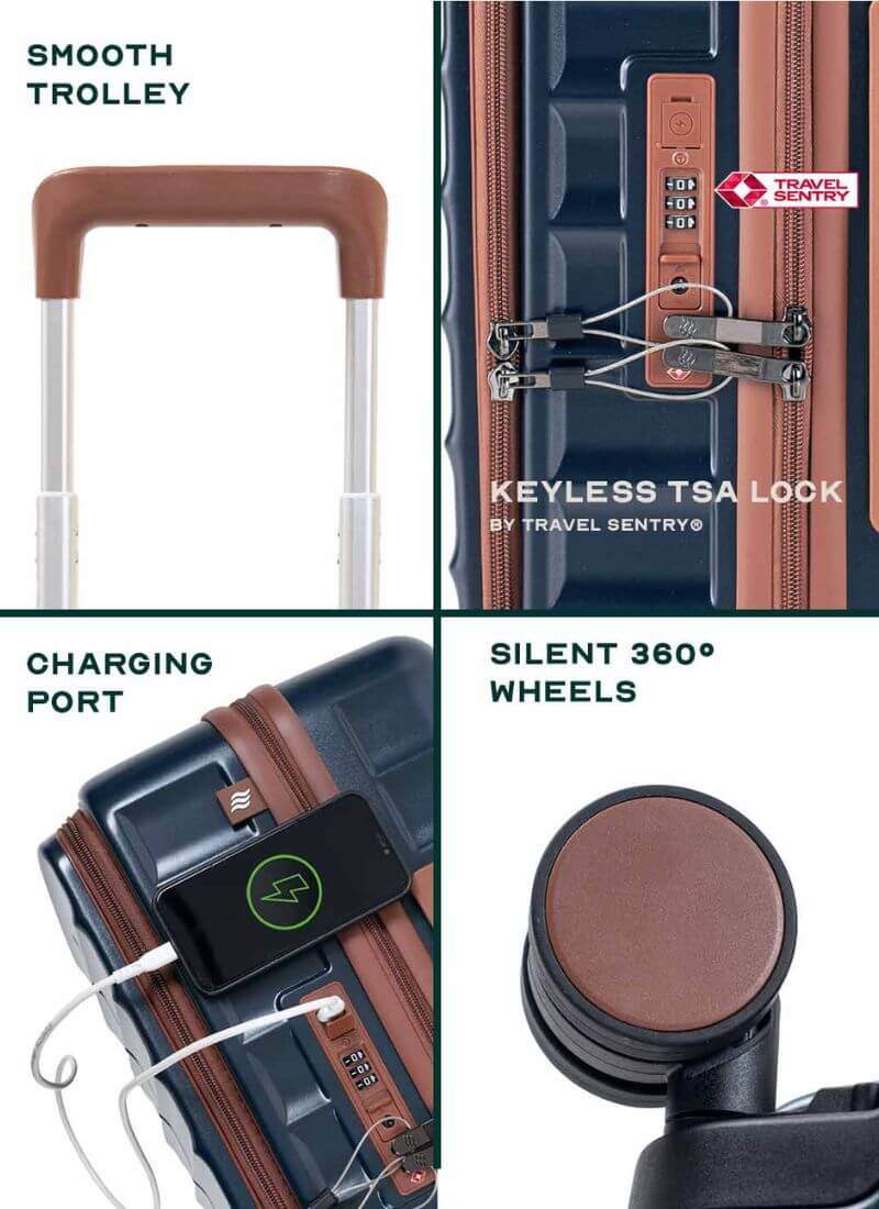 OdysseyPro Combo Set of 3 | Ocean | CabinPro+Medium+Large Hard Luggage