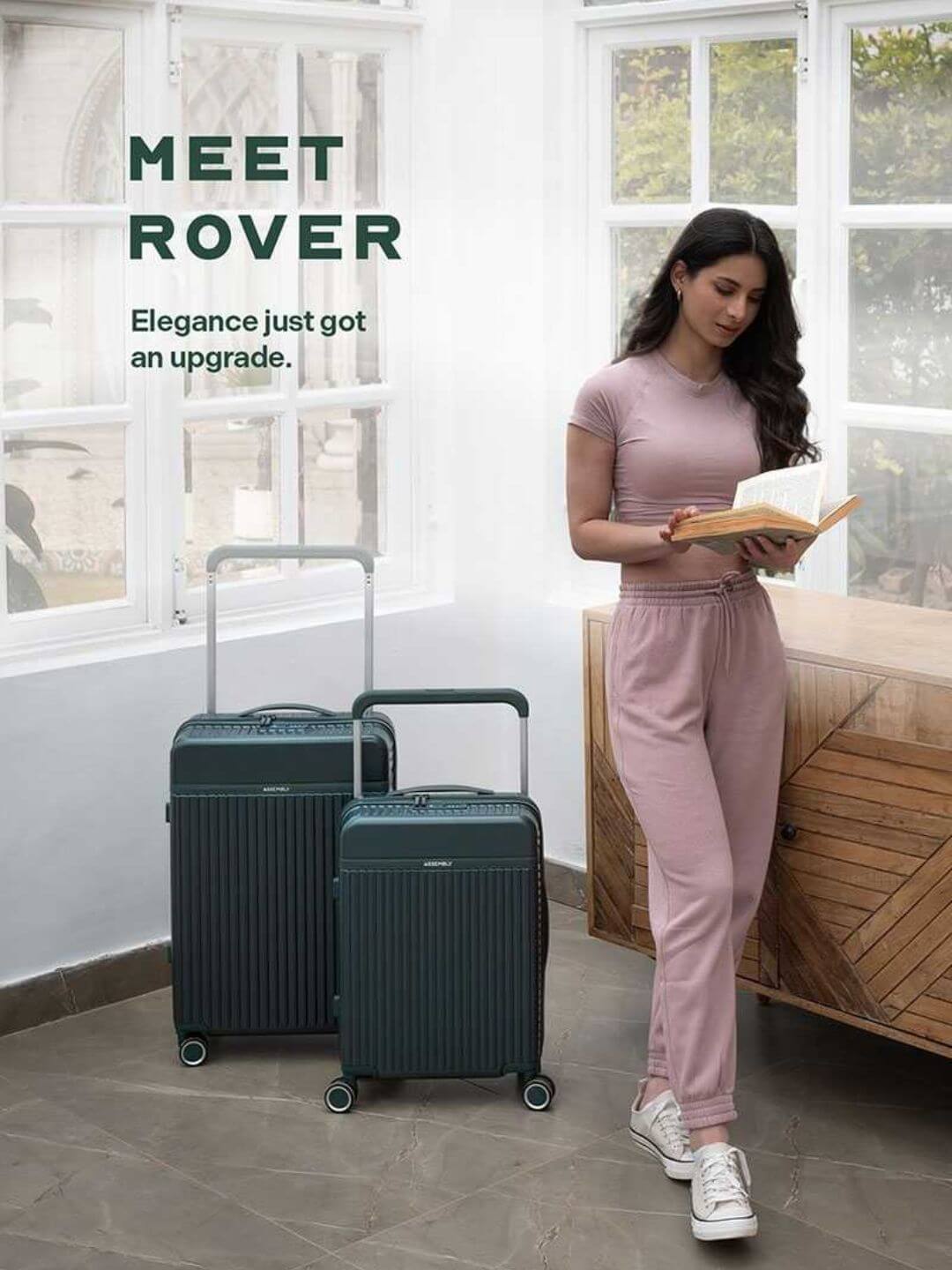 Rover Pro Combo | Green | CabinPro+Medium Hard Luggage