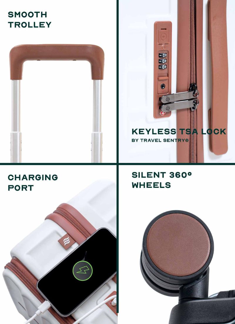 OdysseyPro | Sand | Cabin Hard Luggage