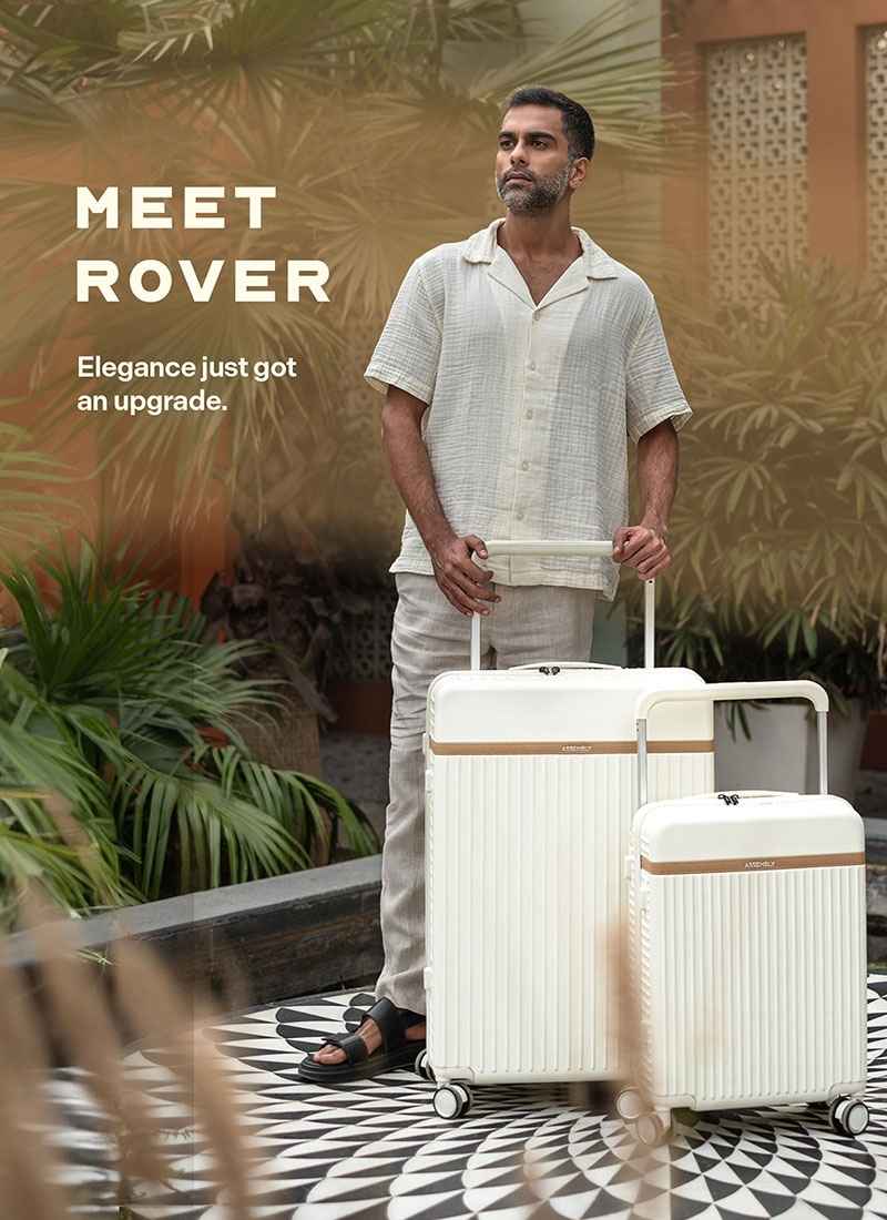 Rover | Moon-White | Medium Hard Luggage