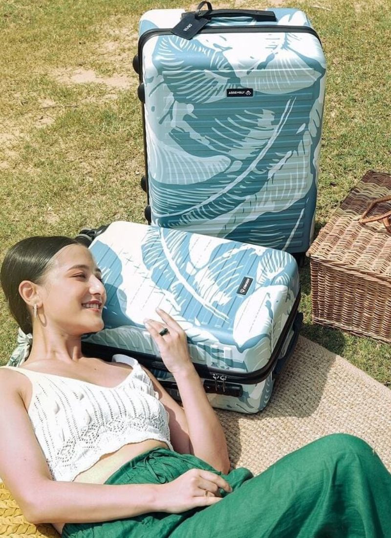 Tropical Print Combo | Cabin+Medium Luggage