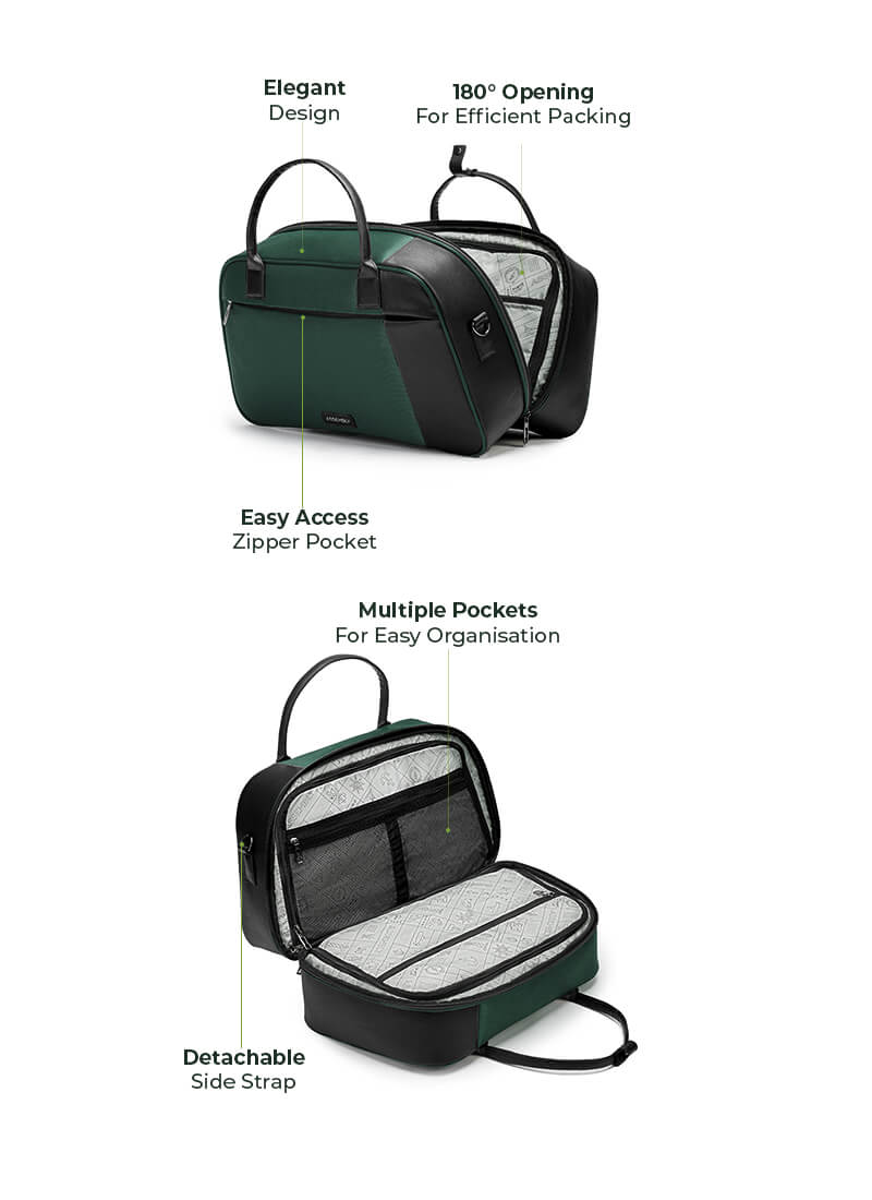 Seamless Journey Combo | Green | Jetson Trolley Backpack+Verve Duffle+TechKit