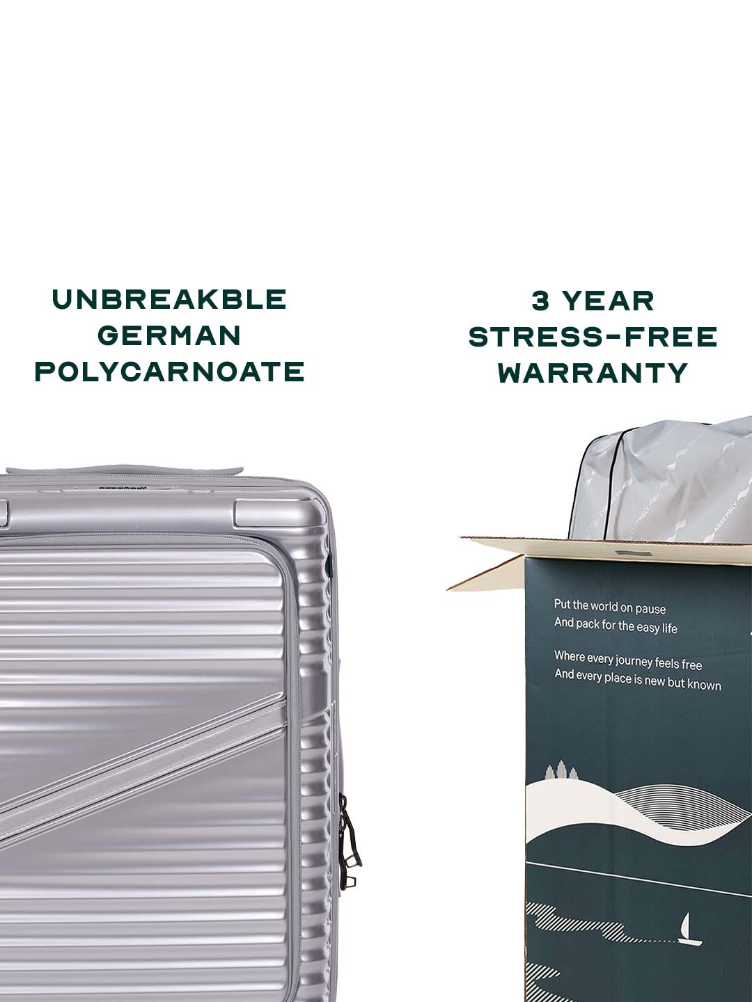 Oblique Pro | Silver | Cabin Hard Luggage