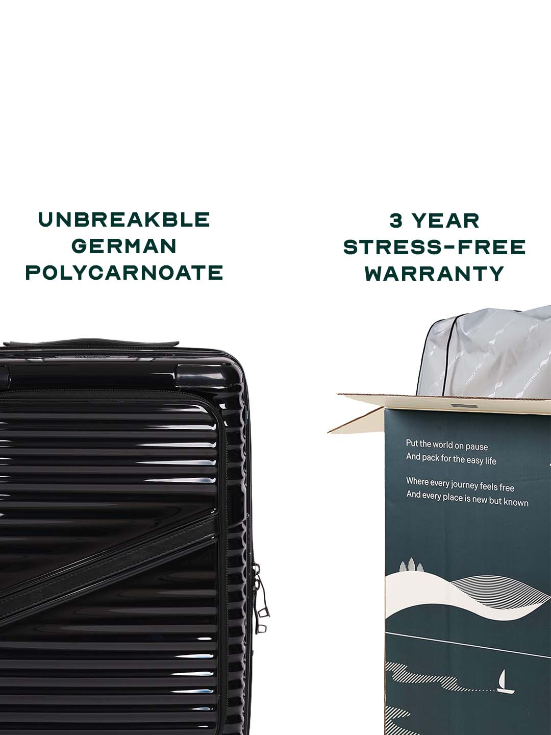 Oblique Pro Combo | Black | Set of 3 Luggage