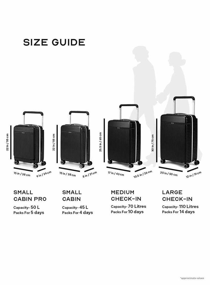 Rover Pro Combo | Black | Set of 3 Luggage