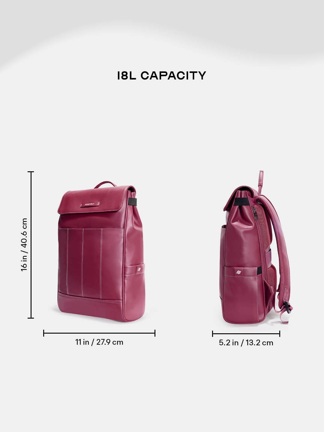 Mave Laptop Backpack Maroon