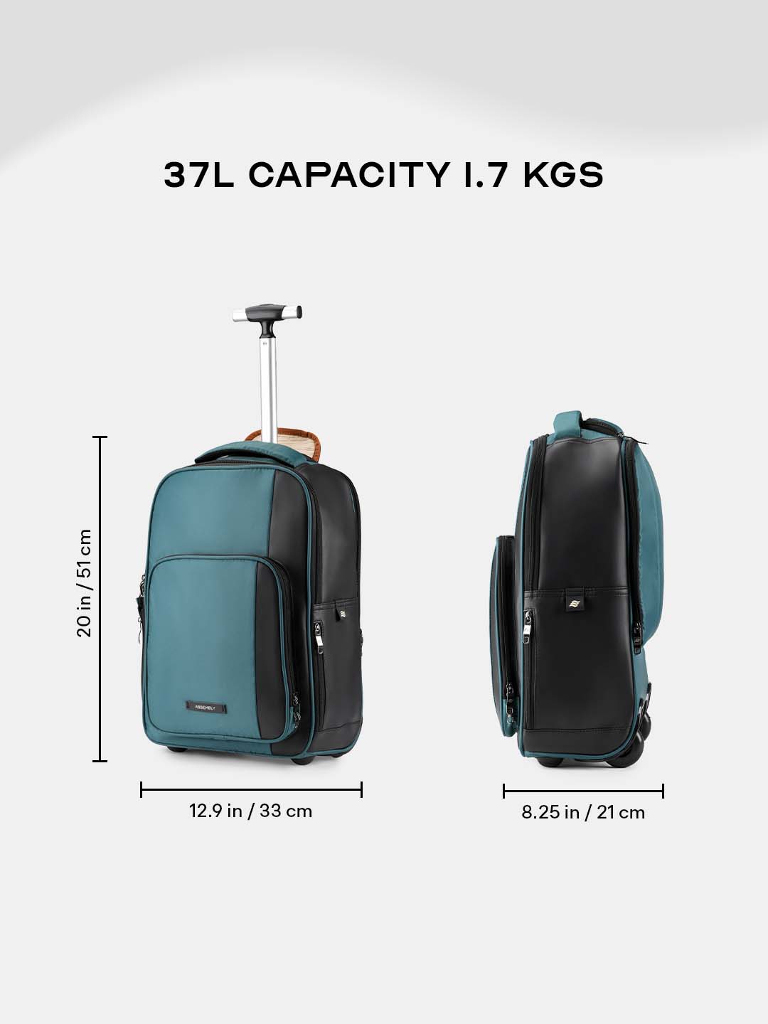 Buy Jetson | Green | Laptop Trolley Backpack – Trolley Backpacks Online in India | Assembly