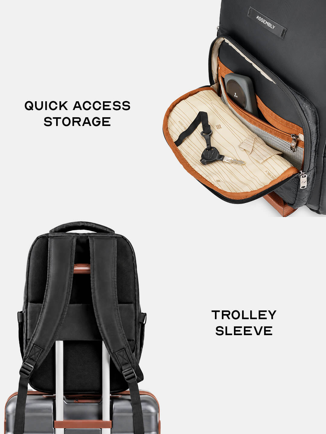Pixel Laptop Backpack | Black | Everyday Travel Bag for Work & College