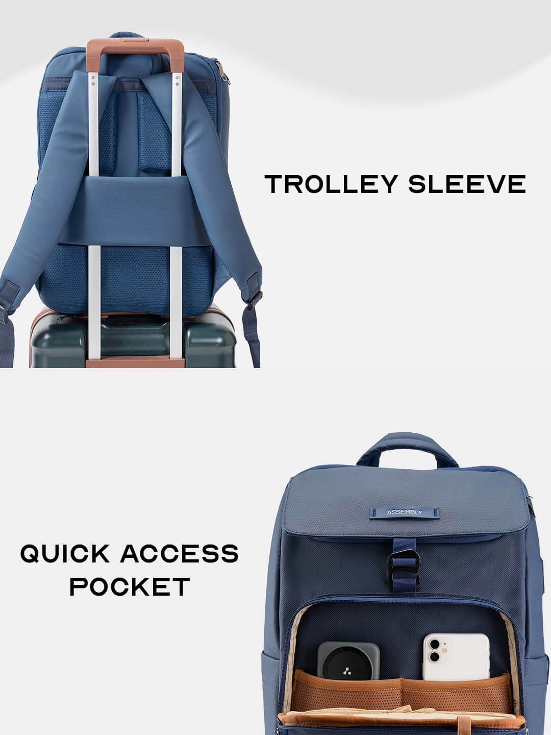Stark Laptop Backpack Blue