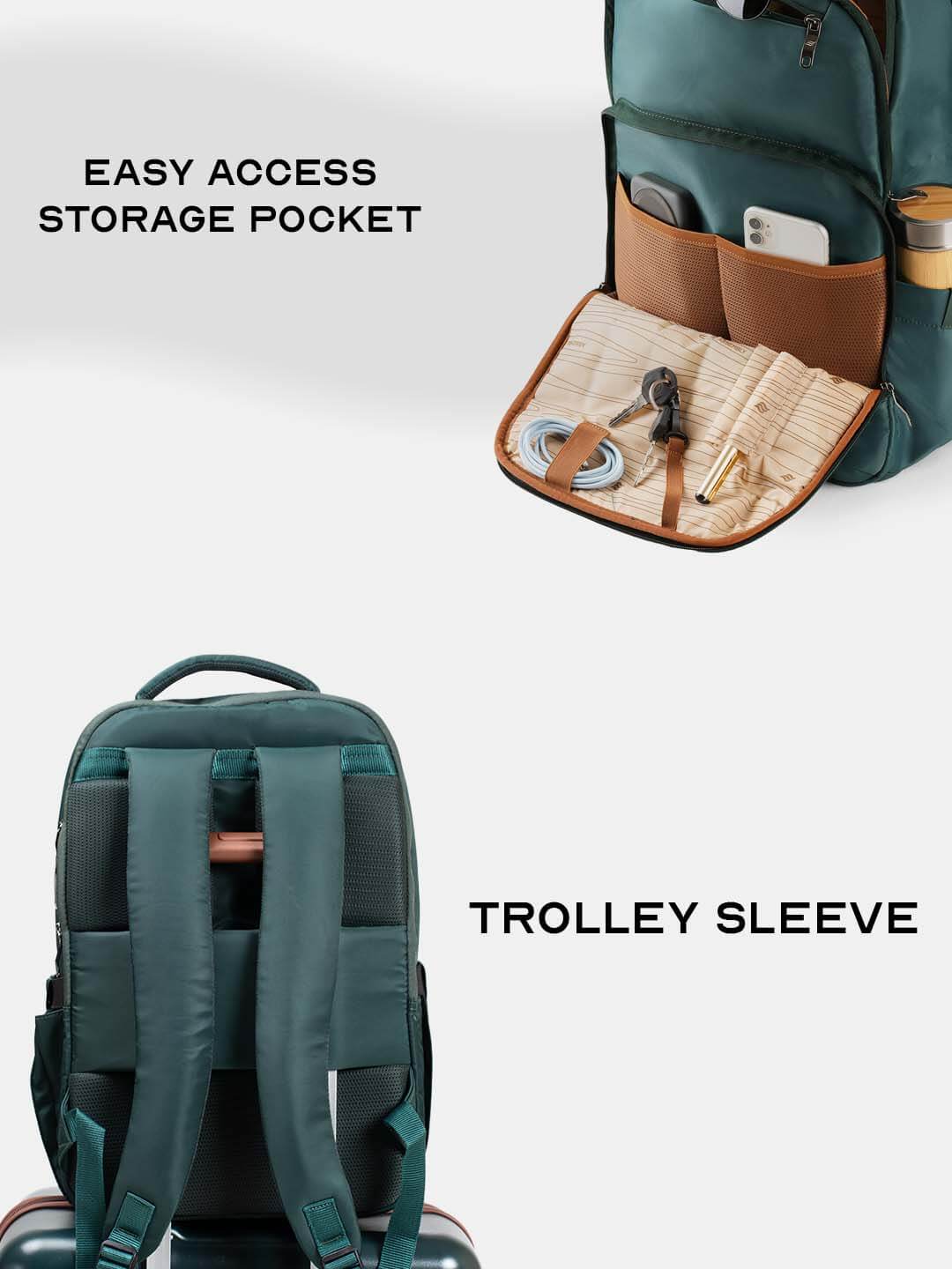 Rover Backpack | Green | Everyday Laptop Backpack