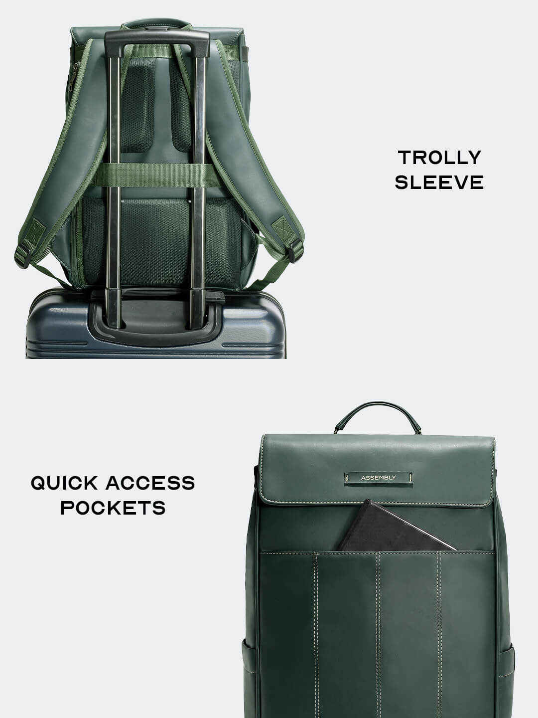 Mave Laptop Backpack Green