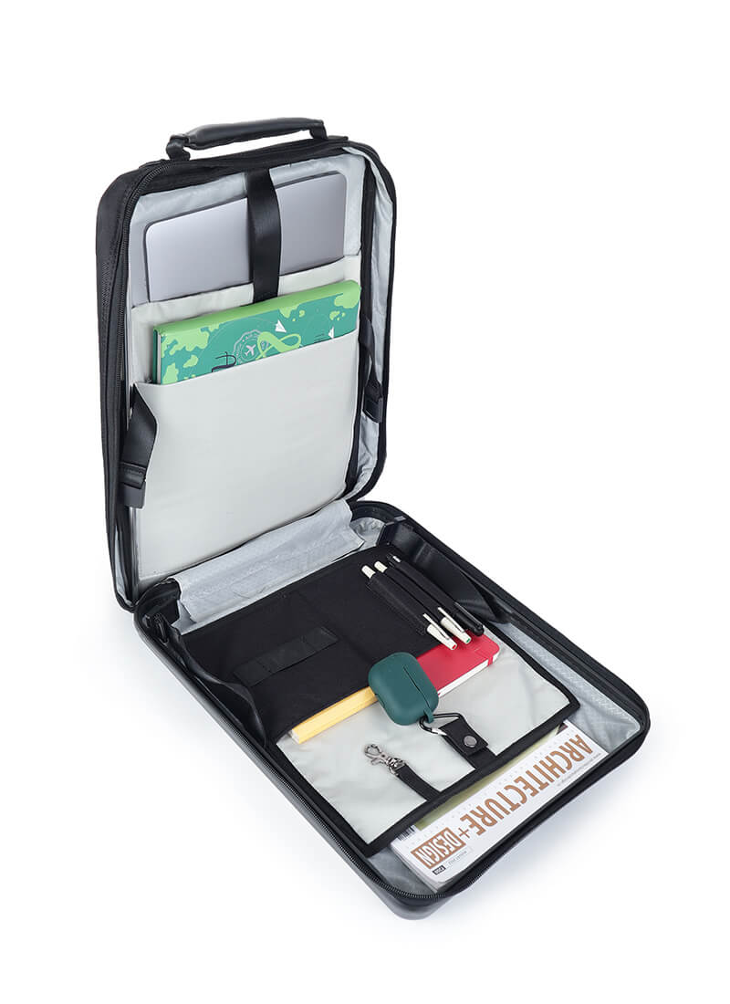 Stark+Edge Combo | Grey | Cabin Hard Luggage with Backpack