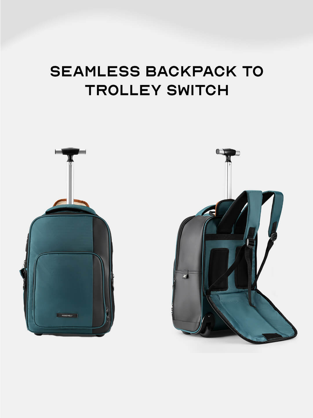 Jetson | Green | Laptop Trolley Backpack