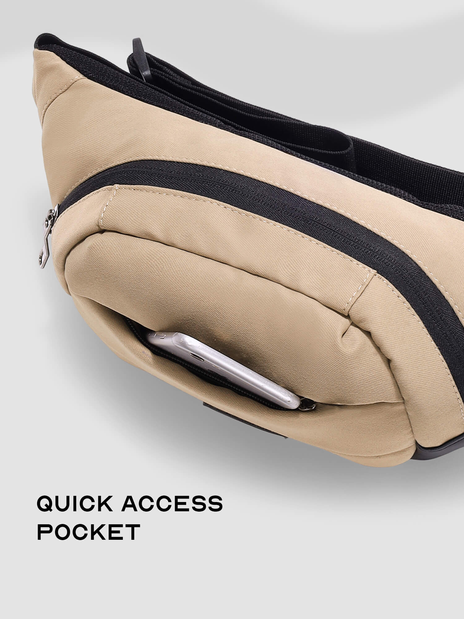Float Fanny Pack | Beige | Crossbody Bag