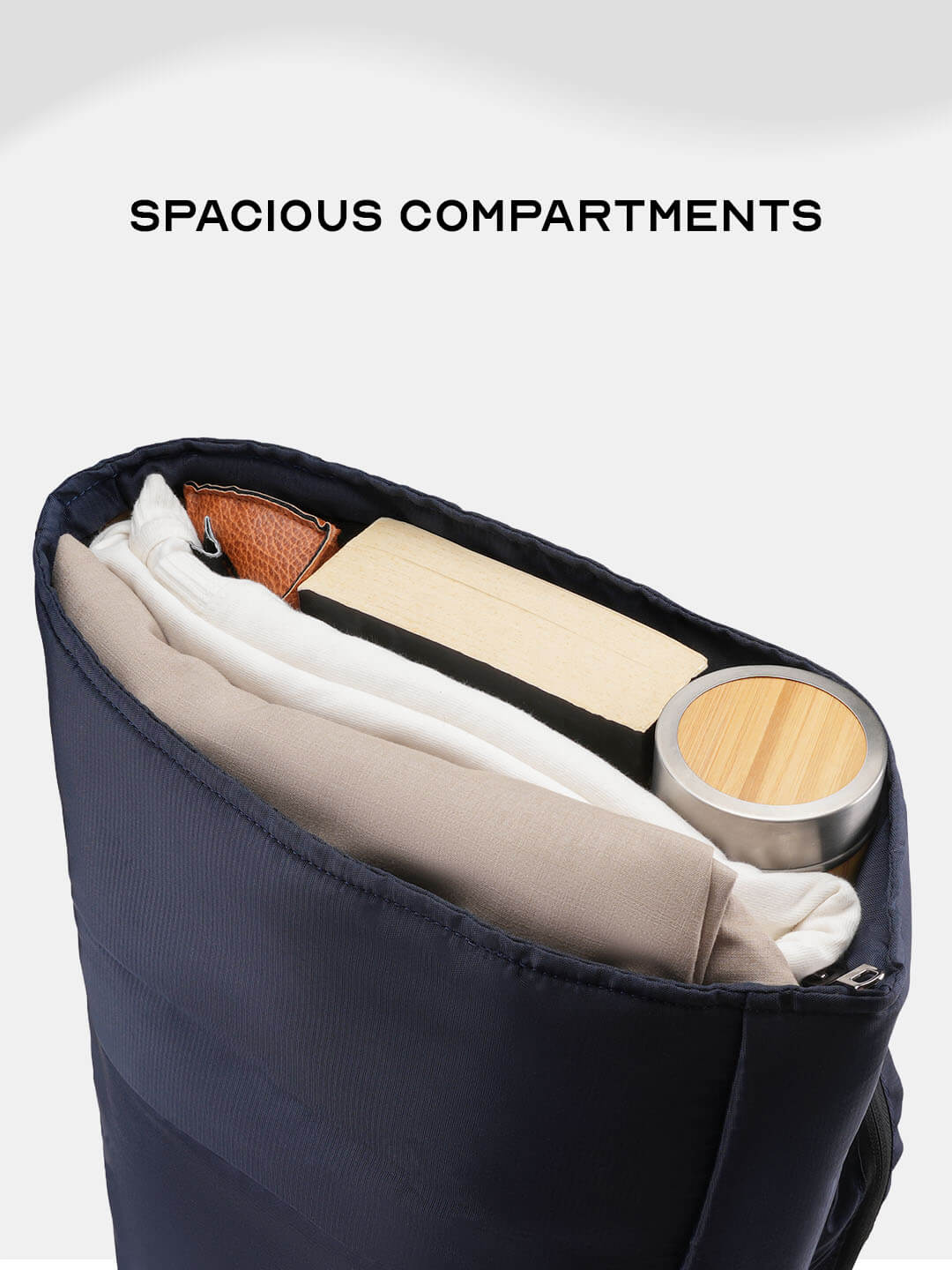 Oblique Laptop Backpack | Navy Blue | 15.6" Travel & Work Pack