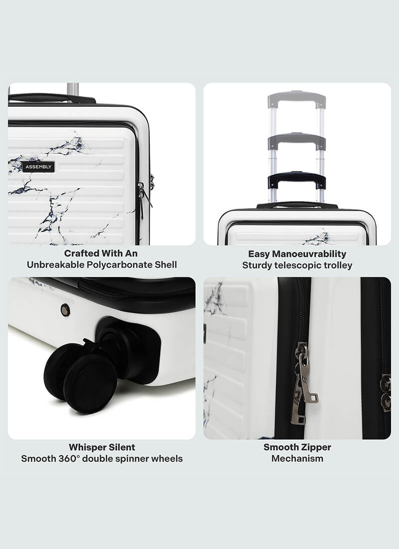 StarkPro Overnighter | Marble | Overnighter Hard Luggage