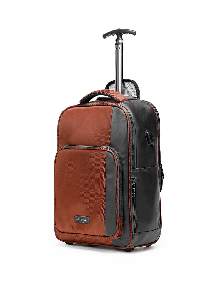 Jetson | Rust | Laptop Trolley Backpack