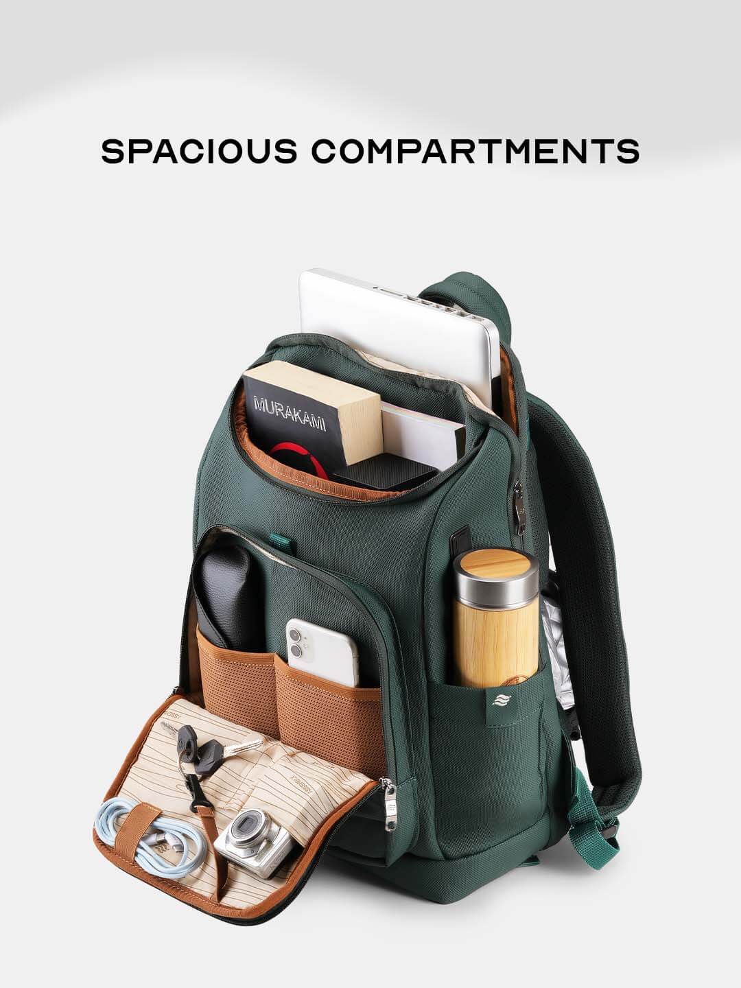 Stark Backpack | Green | Everyday Laptop Backpack