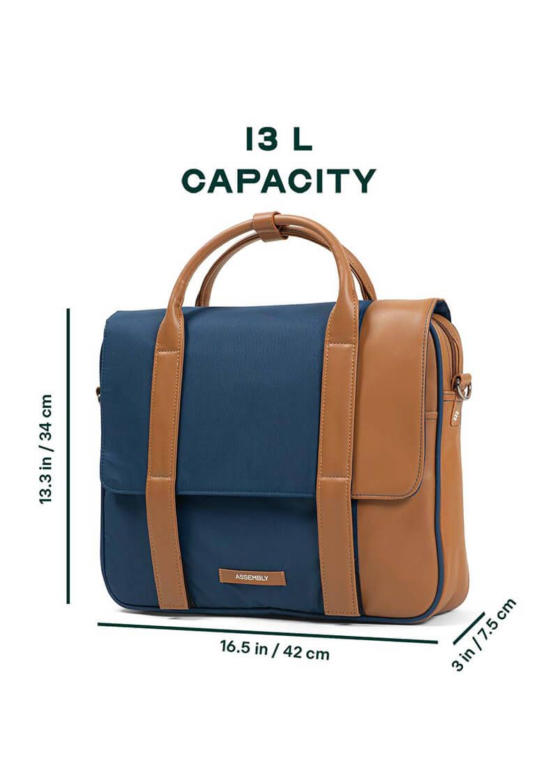 Urbix | Blue | Premium Laptop Messenger Bag