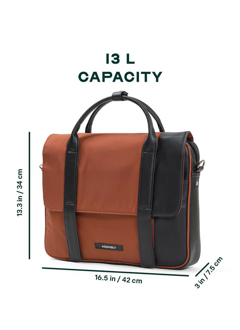Urbix | Rust | Premium Laptop Messenger Bag