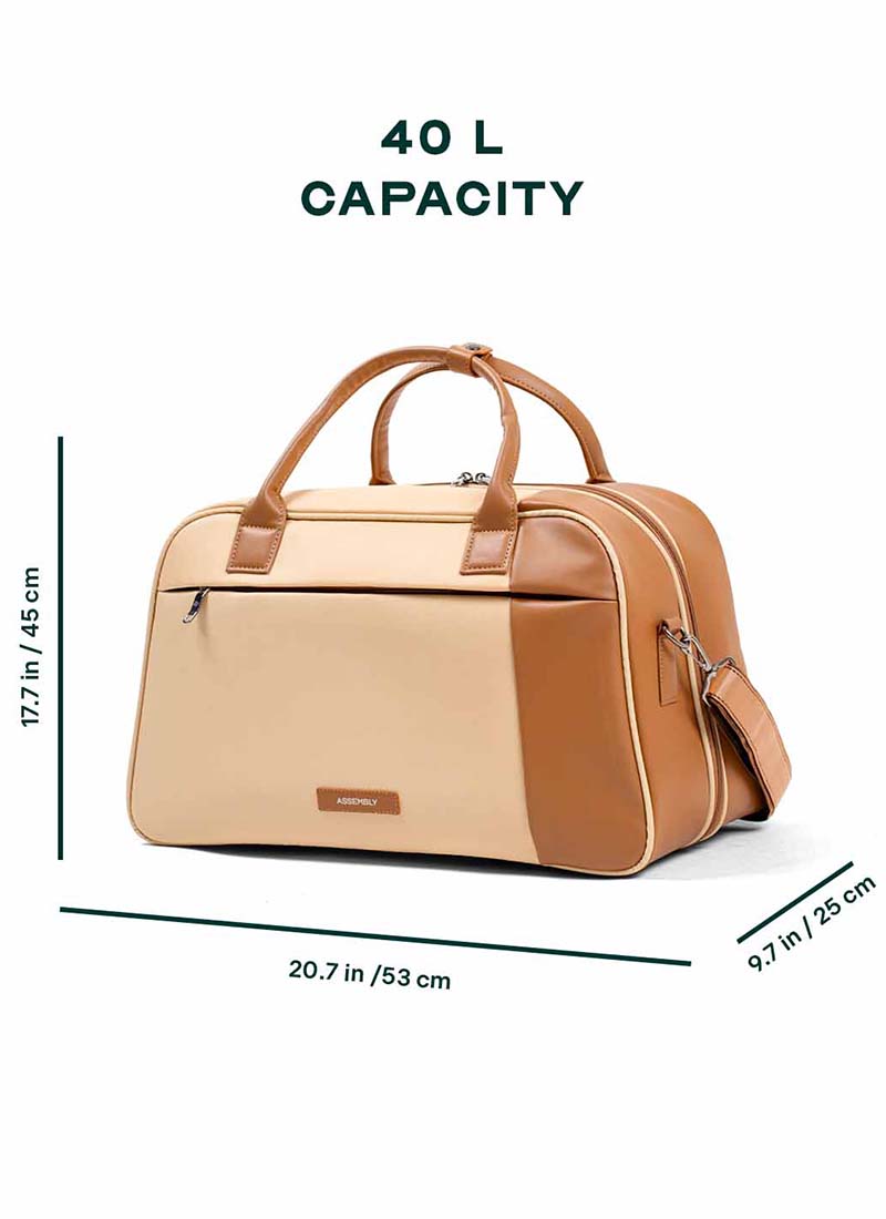 Verve | Beige | Premium Duffle Bag