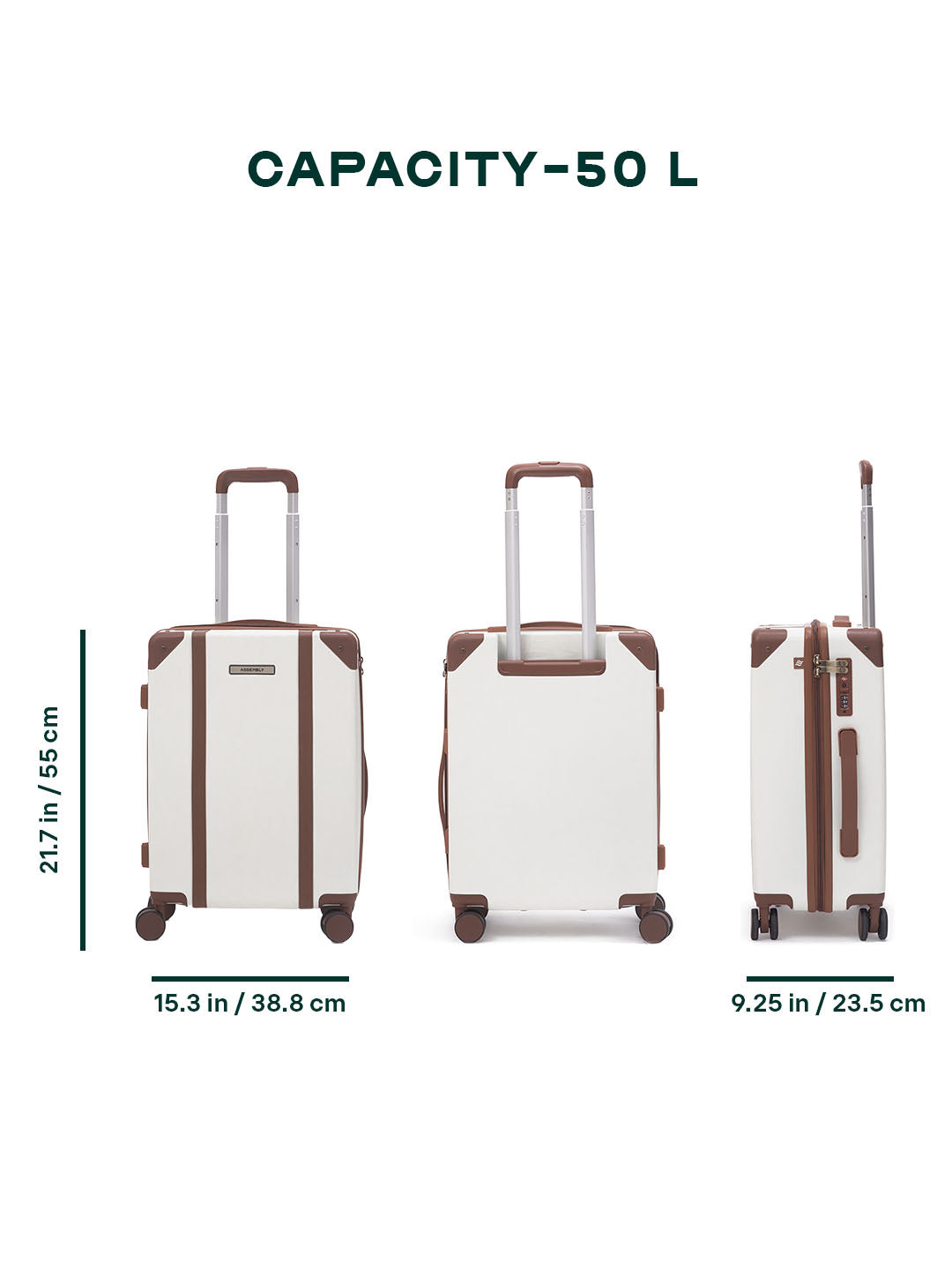 Vintage | Moon-White | Cabin Hard Luggage