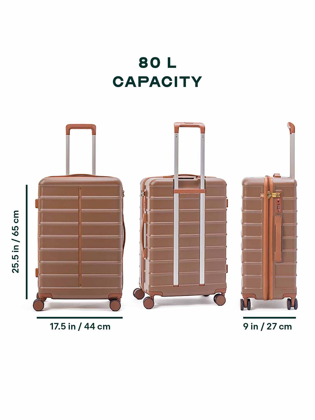 Buy Odyssey | Brown | Medium Hard Luggage – Check In Hard Luggage Online in India | Assembly