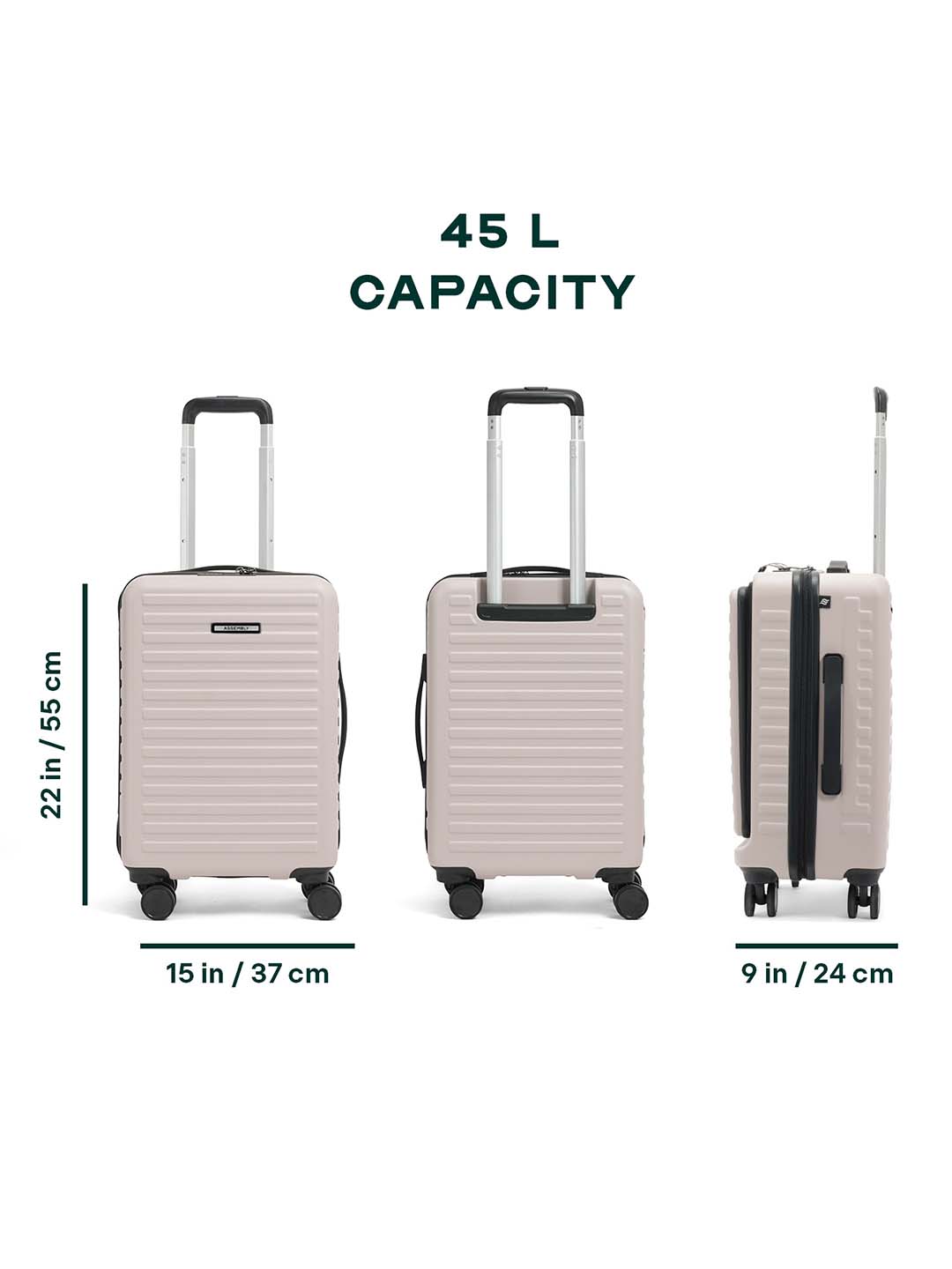 Buy Stark | Ivory | Cabin Hard Luggage – Cabin Hard Luggage Online in India | Assembly