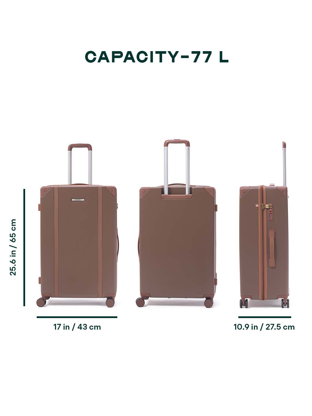 Vintage | Coco Brown | Medium Hard Luggage