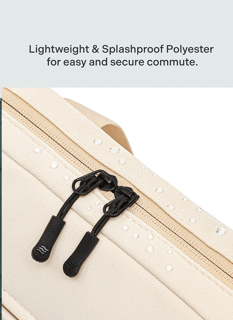 Float Laptop Messenger Bag Cream