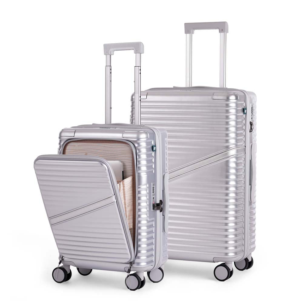 Oblique Pro Combo | Silver | CabinPro+Medium Hard Luggage