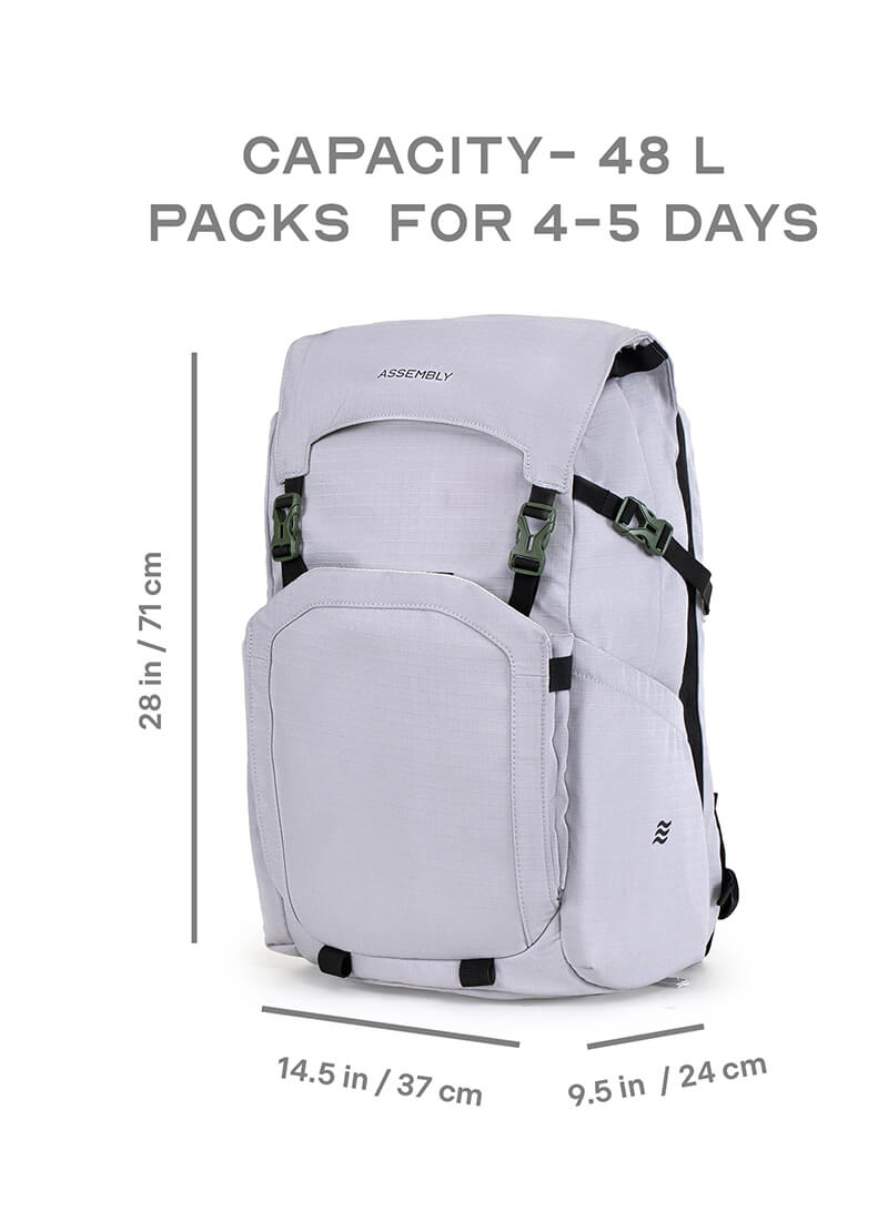 Scape Backpack | Grey | For Mountain Trails Or Everyday Commutes