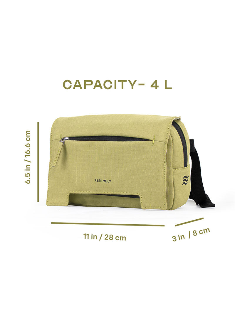 Scape Fanny Pack | Green | 3 Way Carry Crossbody With Spillproof Upper