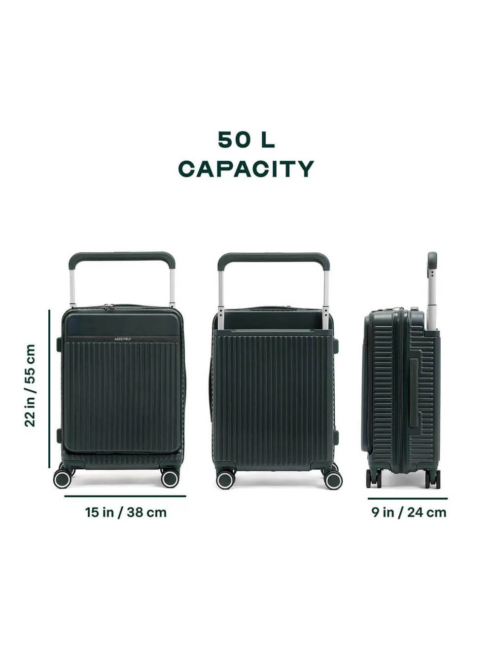 RoverPro | Green | Cabin Hard Luggage