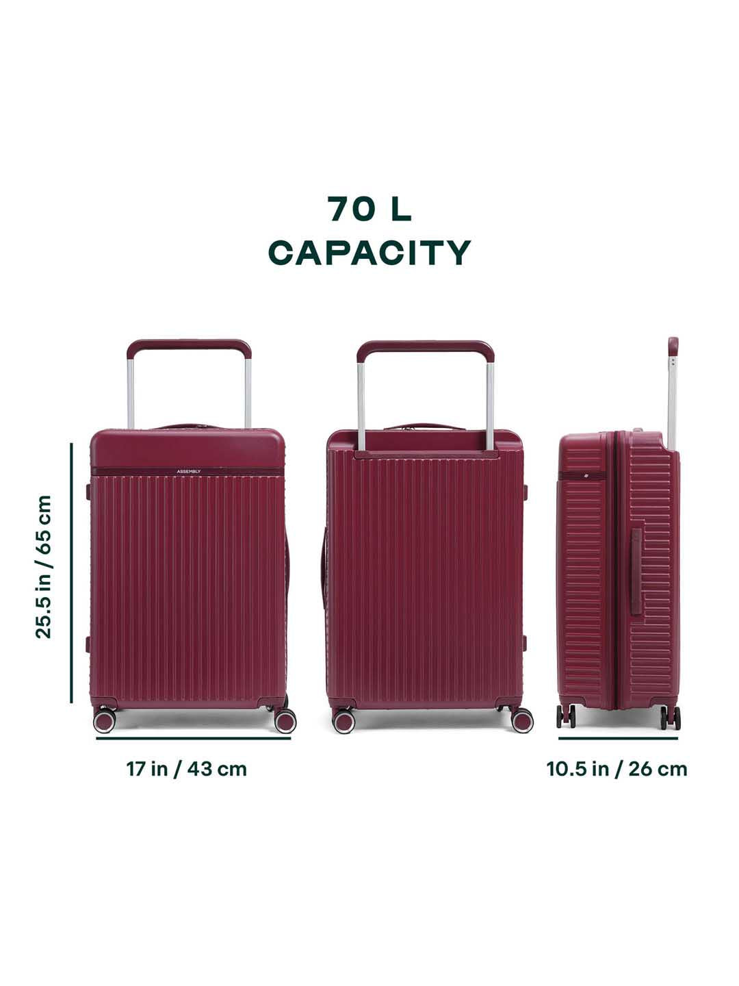 Rover | Wine | Medium Hard Luggage