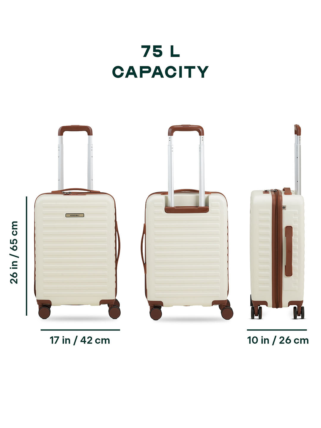 Stark | Moon-White | Medium Hard Luggage