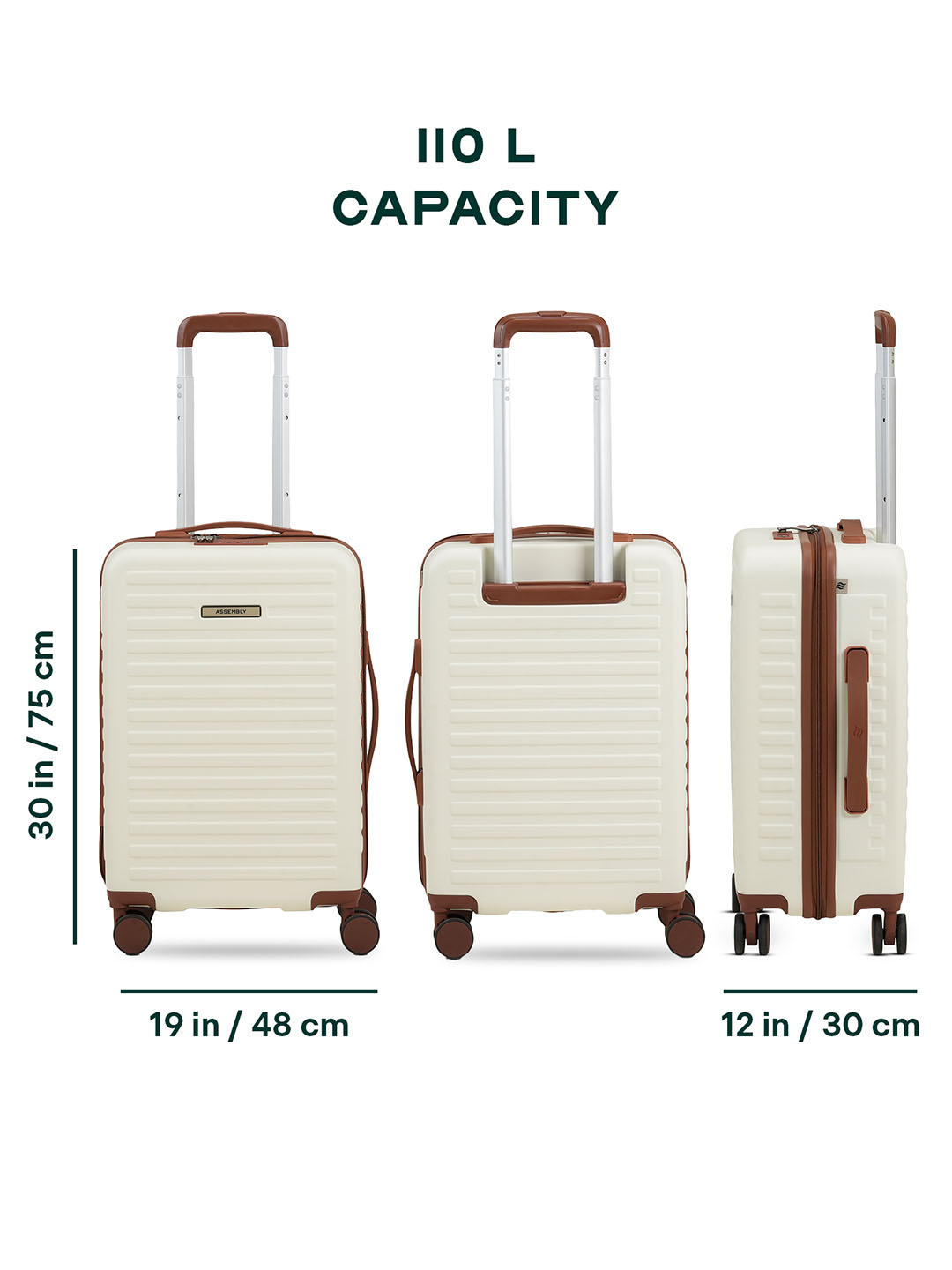 Stark | Moon-White | Large Hard Luggage