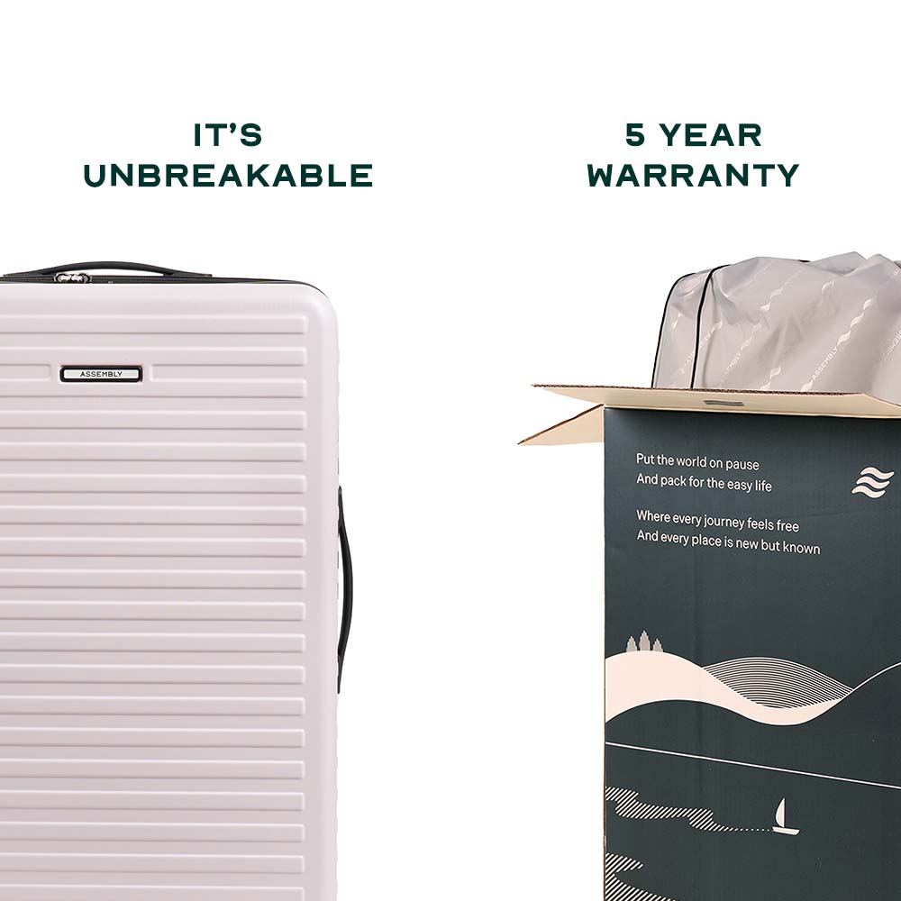 Two Tone Combo | Ivory-Grey | Set of 3 Luggage