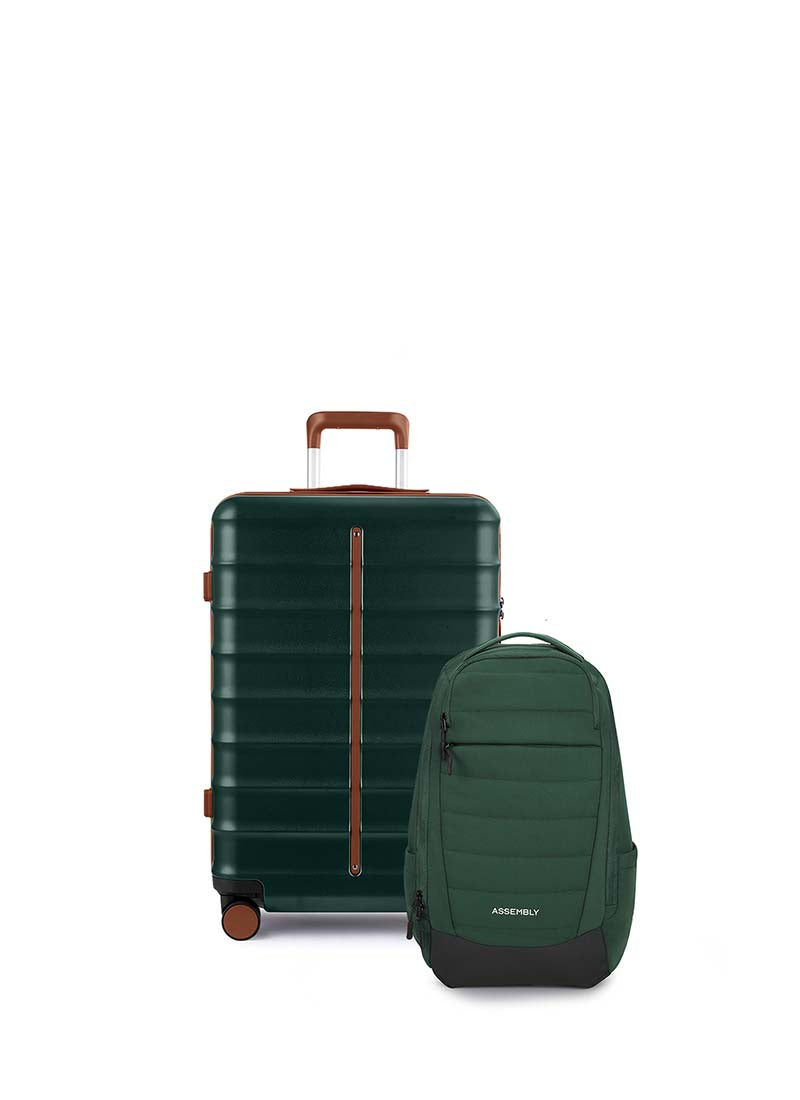 Odyssey & Float Backpack Combo | Forest Green | Cabin Hard Luggage & B