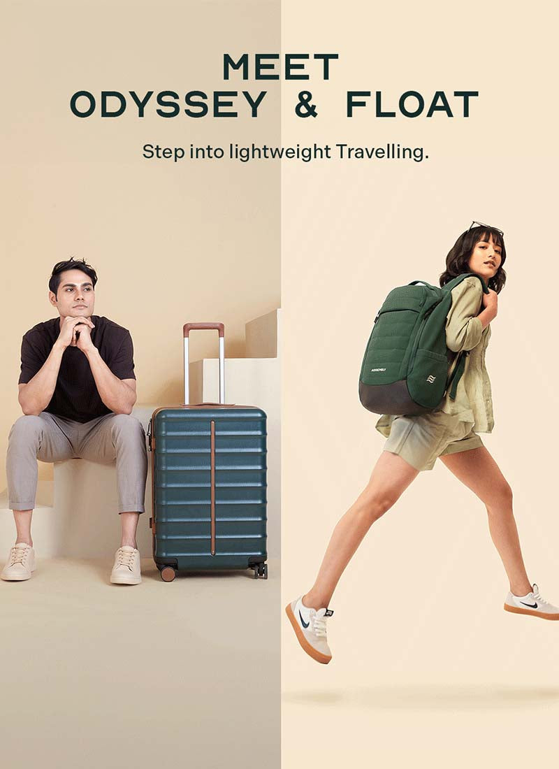 Odyssey & Float Backpack Combo | Forest Green | Medium Hard Luggage & Backpack