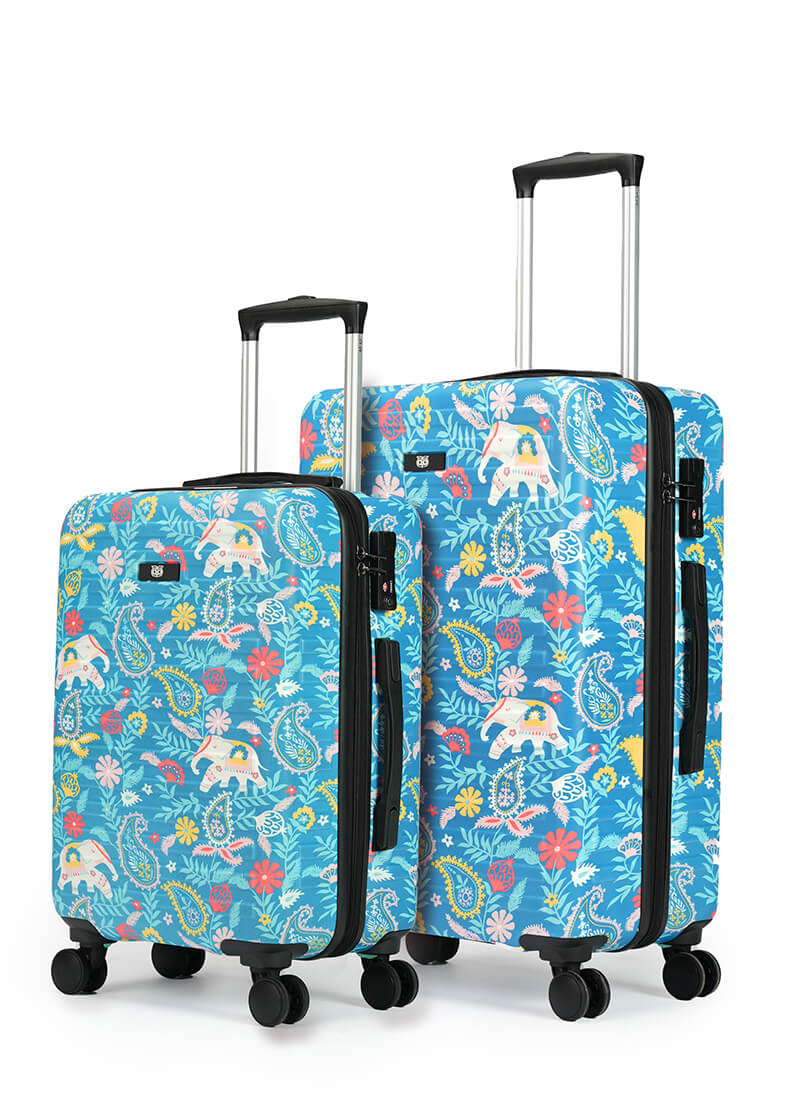 Chumbak for Assembly Combo | Paisely Tusker | Cabin+Medium Hard Luggage