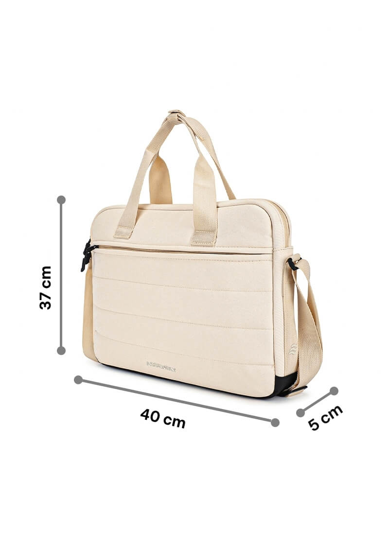 Float Laptop Messenger Bag Cream