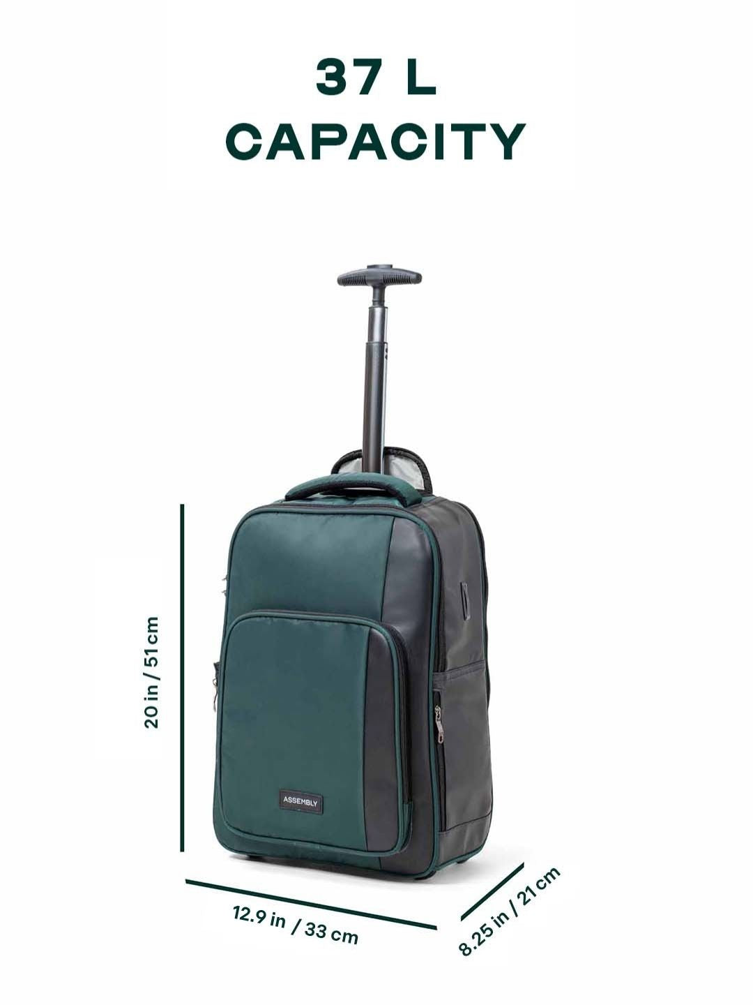 Buy Jetson | Green | Laptop Trolley Backpack – Trolley Backpacks Online in India | Assembly
