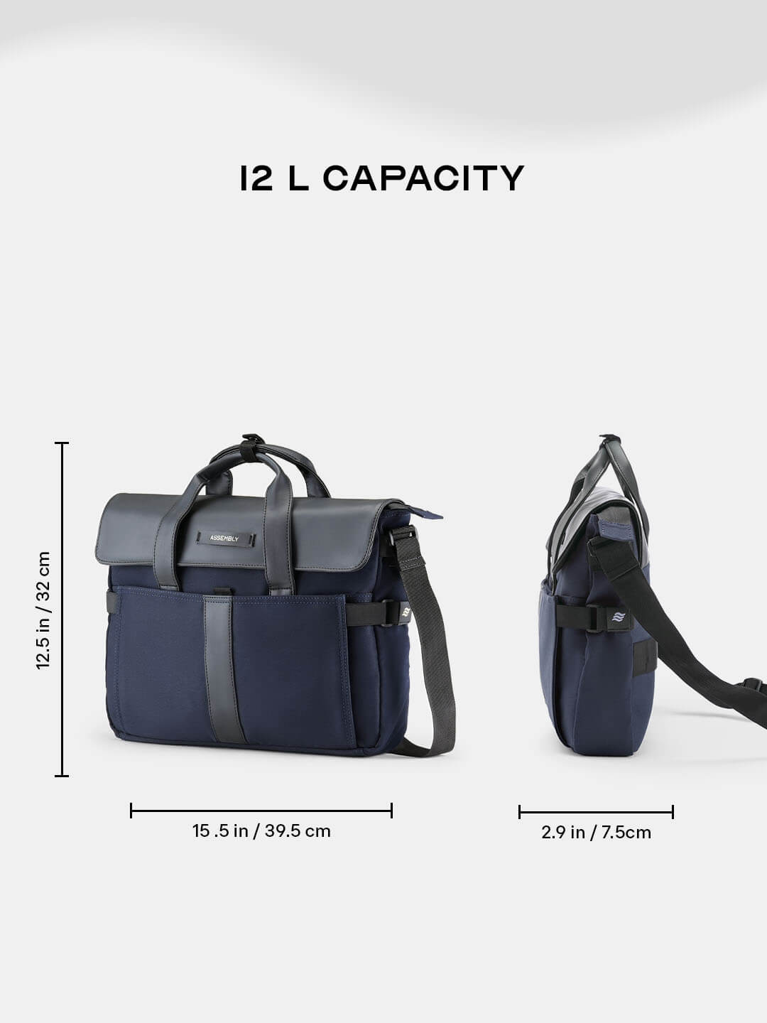Kairo Laptop Messenger Bag Blue