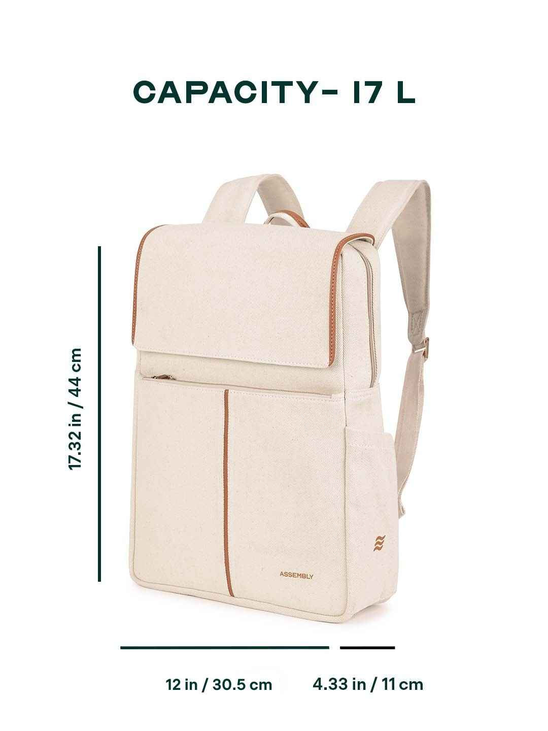 Iris Backpack | Beige | Laptop Backpack