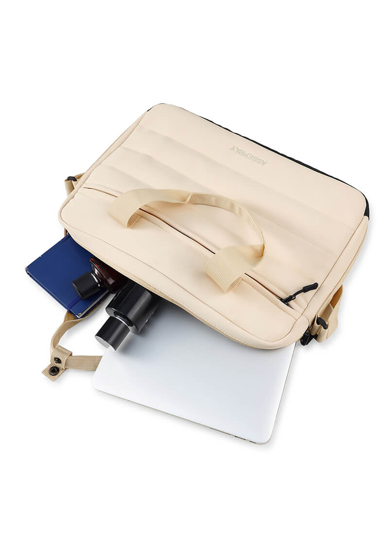 Float Messenger | Cream | Premium Laptop Bag